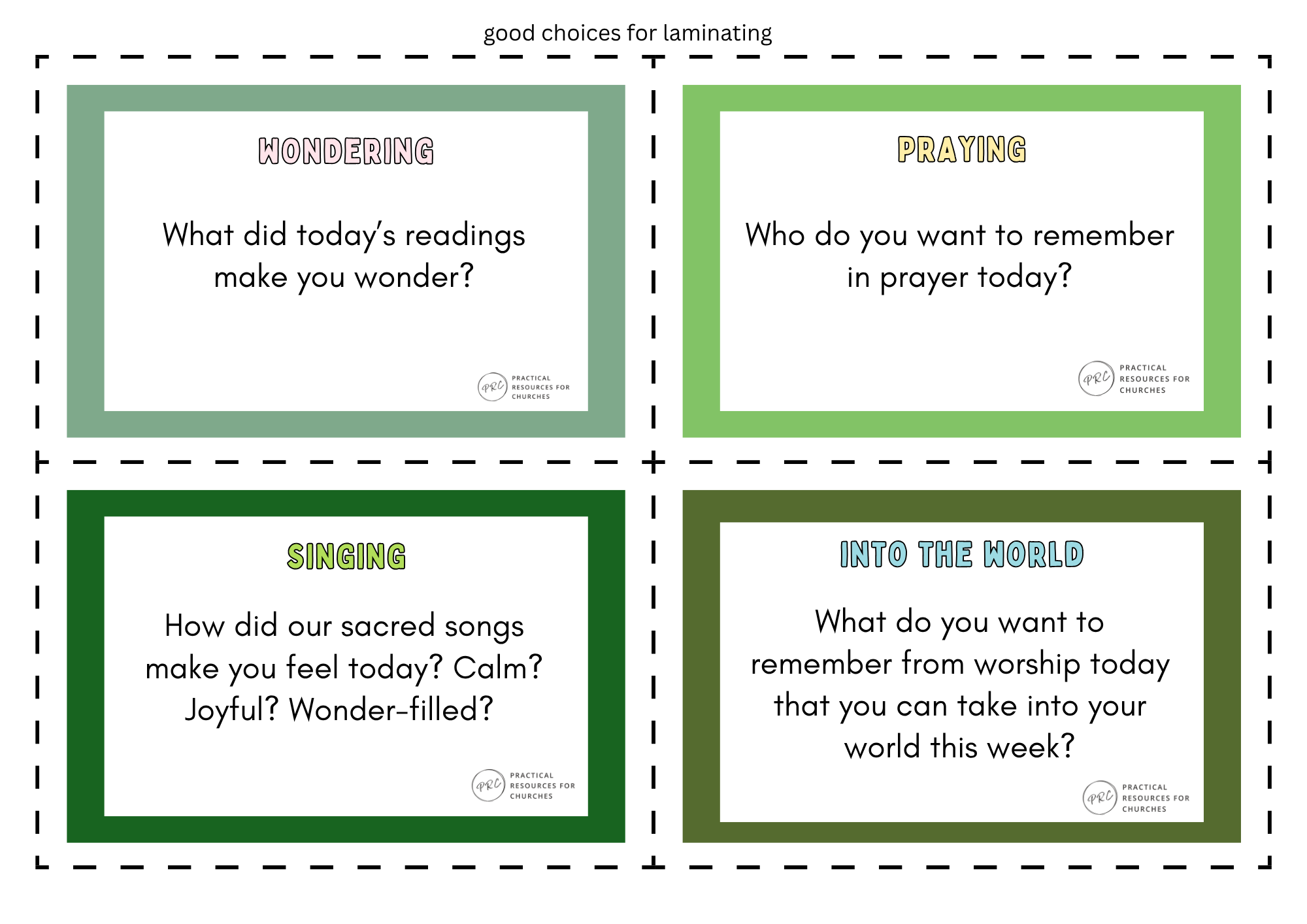 Ordinary Time 2026 Pew Basket Cards | 12 Printable Children’s Worship Prompt Cards + Print Guide - Image 5